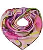 Color:Orchid Pink - Image 2 - Birds Of Paradise Silk Square Scarf
