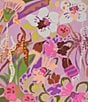 Color:Orchid Pink - Image 3 - Birds Of Paradise Silk Square Scarf