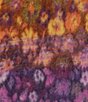 Color:Berry - Image 2 - Colorblocked Mini Flowers Blanket Wrap