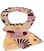 Color:Orchid Pink - Image 2 - Daisy Floral Power Oblong Scarf