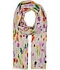 Color:Dusty Orchid - Image 1 - Eco Brush Strokes Oblong Scarf