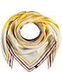 Color:Sunflower Yellow - Image 1 - Striped Sunflower Square Scarf