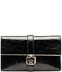 FRANCES VALENTINE Accordian Wallet On Strap, Color:Black - Image 1