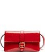 FRANCES VALENTINE Crossbody Accordion Buckled Wallet, Color:Red - Image 2
