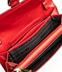 FRANCES VALENTINE Crossbody Accordion Buckled Wallet, Color:Red - Image 3