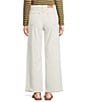 FRANCES VALENTINE Ace Stretch Denim Straight Wide Leg Jeans, Color:White - Image 2