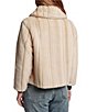 FRANCES VALENTINE Babe Faux-Fur Spread Collar Bracelet Sleeve One-Button Short Jacket - Image 2