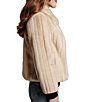 FRANCES VALENTINE Babe Faux-Fur Spread Collar Bracelet Sleeve One-Button Short Jacket - Image 3