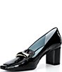 FRANCES VALENTINE Barbara Patent Leather Block Heel Loafers - Image 4