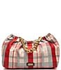 FRANCES VALENTINE Bici Plaid Satin Shoulder Bag - Image 1