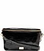 FRANCES VALENTINE Billie Crinkle Leather Sling Crossbody Bag, Color:Black - Image 1