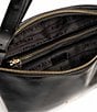 FRANCES VALENTINE Billie Crinkle Leather Sling Crossbody Bag, Color:Black - Image 3