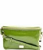 FRANCES VALENTINE Billie Crinkle Leather Sling Crossbody Bag, Color:Green - Image 1