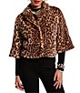 FRANCES VALENTINE Blaine Faux Fur Leopard Print Jacket - Image 1