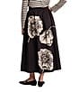 FRANCES VALENTINE Chrysanthemum Floral Print Phoebe Pull-On Midi Swing Skirt - Image 2
