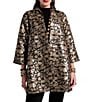 FRANCES VALENTINE Cornelia Winter Anemone Floral Jacquard Swing Jacket - Image 1