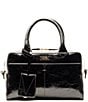 FRANCES VALENTINE Crinkle Leather Bunny Satchel Bag, Color:Black - Image 1
