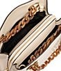 FRANCES VALENTINE Crinkled Leather Skip Tote Bag, Color:Oyster - Image 2