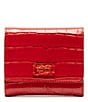 FRANCES VALENTINE Croc Embossed Perfect Wallet, Color:Red - Image 1