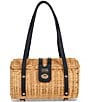 FRANCES VALENTINE Dottie Wicker Basket Satchael Bag - Image 1