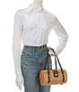 FRANCES VALENTINE Dottie Wicker Basket Satchael Bag - Image 4