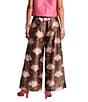 FRANCES VALENTINE Dupioni Lively Print Palazzo Pull-On Ankle Pants - Image 2
