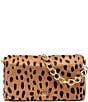 FRANCES VALENTINE Effie Cheetah Small Faux Fur Shoulder Bag - Image 1