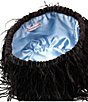 FRANCES VALENTINE Feather Pouf Tassel Drawstring Shoulder Bag - Image 2