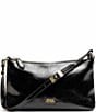 FRANCES VALENTINE Freddie Crinkle Leather Soft Pouch Shoulder Bag, Color:Black - Image 1