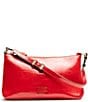 FRANCES VALENTINE Freddie Crinkle Leather Soft Pouch Shoulder Bag, Color:Red - Image 1