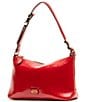 FRANCES VALENTINE Freddie Crinkle Leather Soft Pouch Shoulder Bag, Color:Red - Image 4