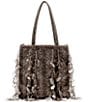 FRANCES VALENTINE Gatsby Sequin Mini Tote Bag, Color:Silver - Image 1