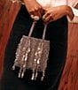 FRANCES VALENTINE Gatsby Sequin Mini Tote Bag, Color:Silver - Image 3