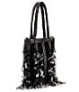 FRANCES VALENTINE Gatsby Sequin Party Mini Tote Bag, Color:Black - Image 2