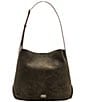 FRANCES VALENTINE Hunter Suede Tote Bag, Color:Olive - Image 1