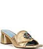 Frances Valentine Isa Leather Embellished Dress Mules - Image 1