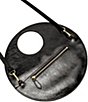 FRANCES VALENTINE Juno Crinkle Leather Round Clutch - Image 2