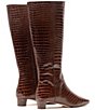 FRANCES VALENTINE Mackie Tall Leather Croc Embossed Boots - Image 3