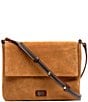 FRANCES VALENTINE Maggie Suede Crossbody Bag, Color:Chestnut - Image 1