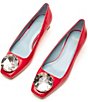 FRANCES VALENTINE Mary Mod Crinkle Patent Crystal Stone Pumps - Image 4