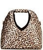 FRANCES VALENTINE Metallic Leopard Crescent Tote Bag - Image 1