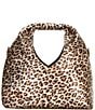 FRANCES VALENTINE Metallic Leopard Crescent Tote Bag - Image 2
