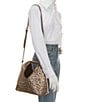FRANCES VALENTINE Metallic Leopard Crescent Tote Bag - Image 4