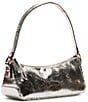 FRANCES VALENTINE Mia Metallic Snake Embossed Shoulder Bag, Color:Silver - Image 2