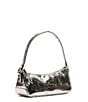 FRANCES VALENTINE Mia Metallic Snake Embossed Shoulder Bag, Color:Silver - Image 3