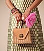 FRANCES VALENTINE Mini Midge Wicker Basket Satchel Bag - Image 4
