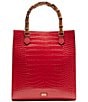 FRANCES VALENTINE Nan Bamboo Handles Tote Bag - Image 6