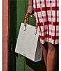 FRANCES VALENTINE Nan Bamboo Handles Tote Bag - Image 5