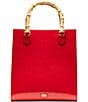 FRANCES VALENTINE Nan North South Bamboo Handle Tote Bag - Image 4