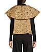 FRANCES VALENTINE Peyton Sequin Boat Neck Short Sleeve Swing Jacket, Color:Gold - Image 4